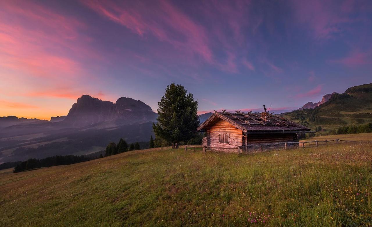 Hotel Goldknopf Alpe Di Siusi Exterior foto